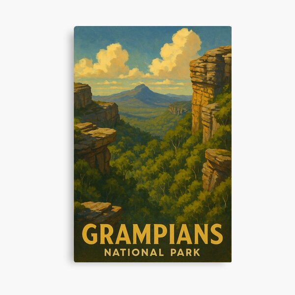 Item preview, Grampians Overlook – Mountain Ridges and Green Valley designed and sold by Places On Earth.