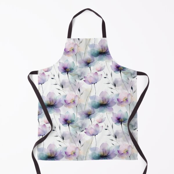 Item preview, Dreamwater Florals – Watercolor Petals in Violet, Aqua, and Blush designed and sold by Moisky Patterns.