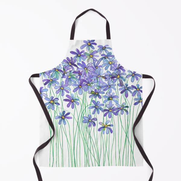 Item preview, Purple Daisies in Watercolor & Colored Pencil  designed and sold by micklyn.