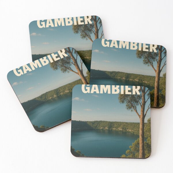 Item preview, Mount Gambier Lake Vista – Blue Crater and Tree Silhouette designed and sold by Places On Earth.