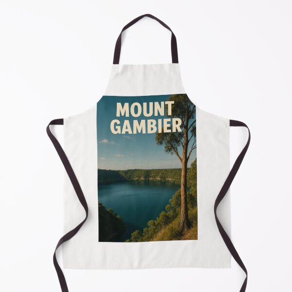 Item preview, Mount Gambier Lake Vista – Blue Crater and Tree Silhouette designed and sold by Places On Earth.