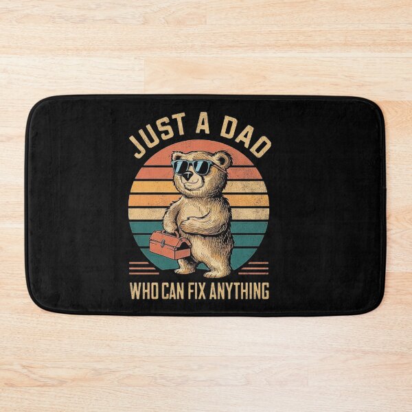 Item preview, Funny Dad Bear Design with Toolbox – Retro Fix Anything Theme designed and sold by love3617.