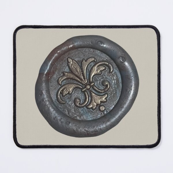 Item preview, Wax Seal - Fleur de lis, embellished, grey/bronze designed and sold by Elinda96.