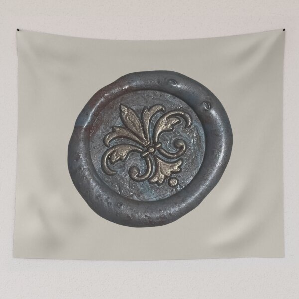 Item preview, Wax Seal - Fleur de lis, embellished, grey/bronze designed and sold by Elinda96.