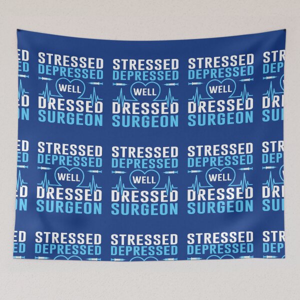 Item preview, stressed and depressed, inspirational, joke, quotes, comic sans, garbage person, memes, mental health, meme designed and sold by happinesproject.