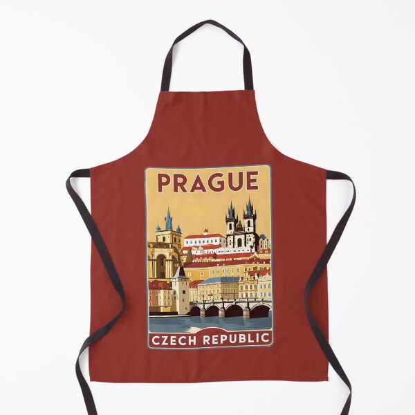 Item preview, A Vintage Travel Illustration of Prague - Czech Republic designed and sold by GoodOldVintage.