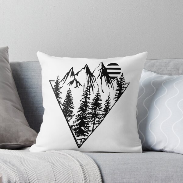 Item preview, Minimalist geometric nature minimal pine forest trees landscape designed and sold by Alexaltay.