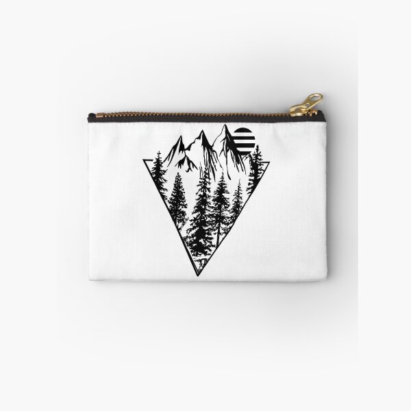Item preview, Minimalist geometric nature minimal pine forest trees landscape designed and sold by Alexaltay.