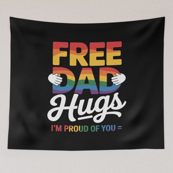 Item preview, Free Dad Hugs I'm Proud Of You Lover Pride Month designed and sold by brynatshop.