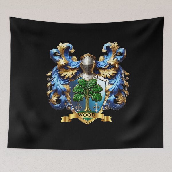 Item preview, Wood Family Crest  Strength of the Oak, Power of the Ancients designed and sold by Highlandkings.