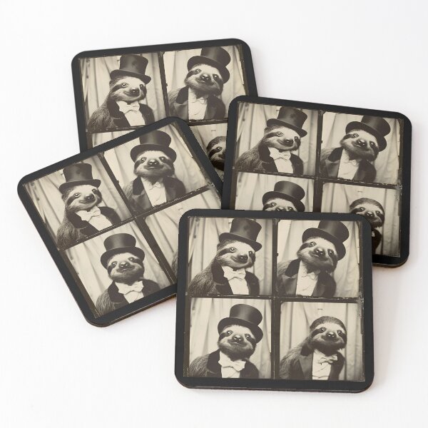 Item preview, Sloth in Suit & Top Hat – Animal In Tuxedo designed and sold by RockFireMerch.