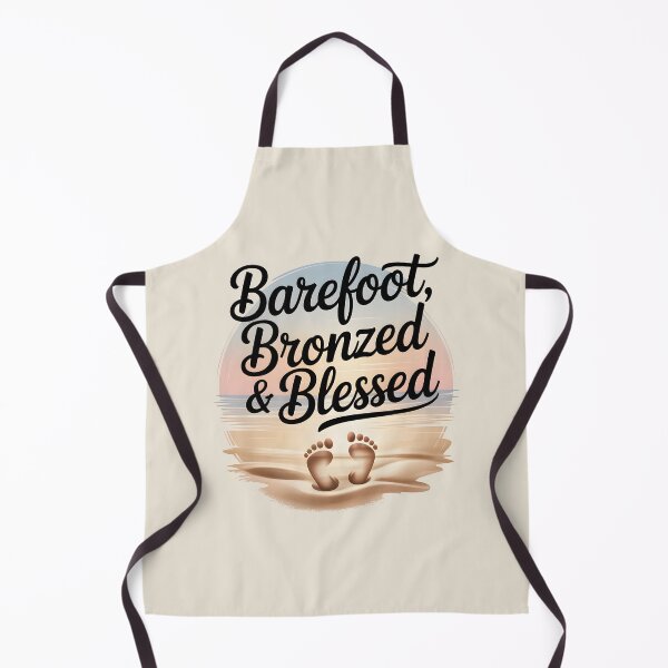 Item preview, Barefoot, Bronzed & Blessed Beach Life Quote designed and sold by Jollys-ArtShop.