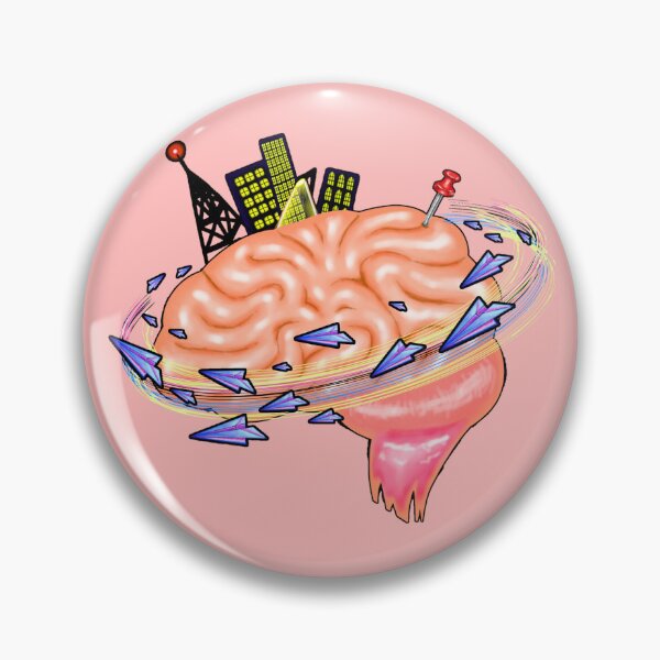Item preview, Orbiting Paper Planes Around Brain designed and sold by TheWitchCoven.