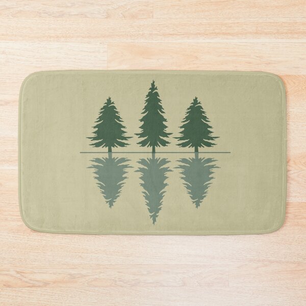 Item preview, Reflection minimalist pine trees forest minimal landscape art designed and sold by Alexaltay.