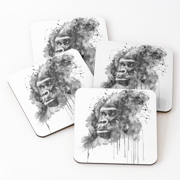 Item preview, Gorilla Black and White Portrait designed and sold by caracatita75.
