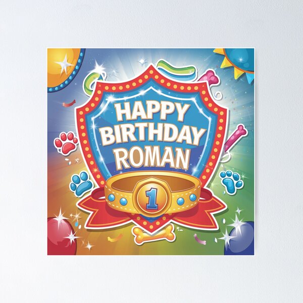 Item preview, El primer cumpleaños de Roman designed and sold by whatifsticks.