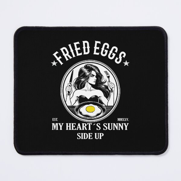 Item preview, Fried egg – My Heart’s Sunny Side Up – cool breakfast design designed and sold by RetroMaritalArt.