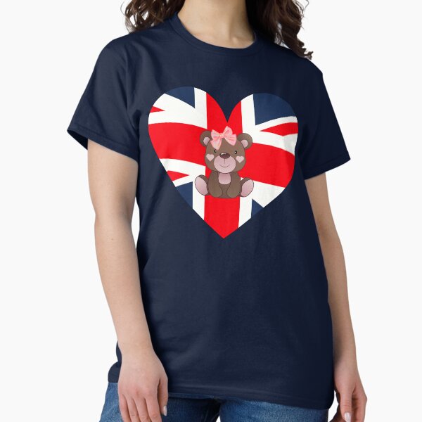 Item preview, British Heart Flag and Teddy Kids designed and sold by Minimalismat.