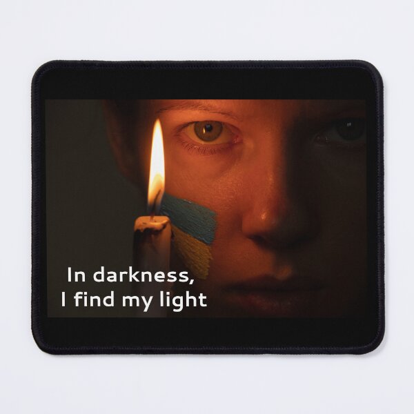 Item preview, In the dark I find my light and girl face designed and sold by EchoOfSilence.