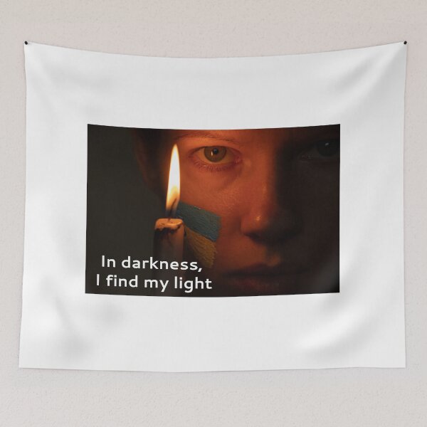 Item preview, In the dark I find my light and girl face designed and sold by EchoOfSilence.