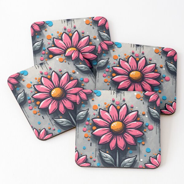 Item preview, Urban Contrast Daisy - Graffiti Flow designed and sold by Ajay Creative Studio.