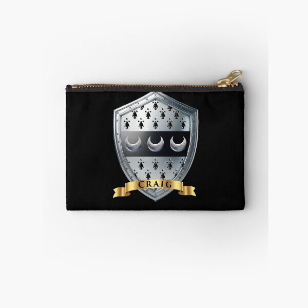 Item preview, Craig Name Shield  Crescent Power Bannered in Gold designed and sold by Highlandkings.