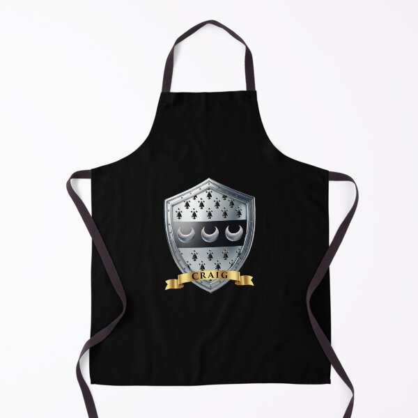 Item preview, Craig Name Shield Crescent Power Bannered in Gold designed and sold by Highlandkings.