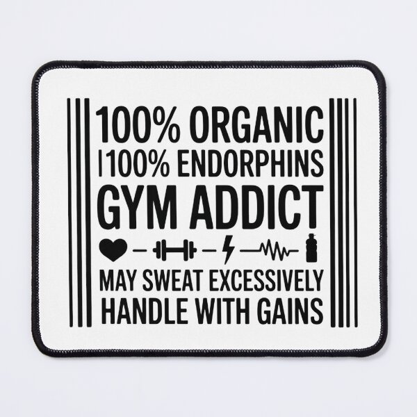 Item preview, Fitness Label – Gym Addict Barcode Style Minimal Design designed and sold by designedbyNil.