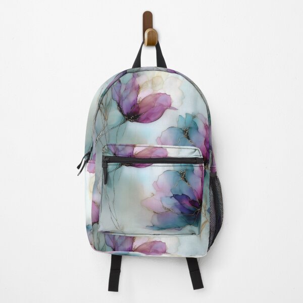 Item preview, Velvet Petals – Ink-Stained Florals in Jewel Tones and Mist designed and sold by Moisky Patterns.