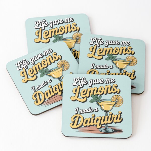 Item preview, Life Gave Me Lemons, I Made a Daiquiri Funny Summer Quote designed and sold by Jollys-ArtShop.