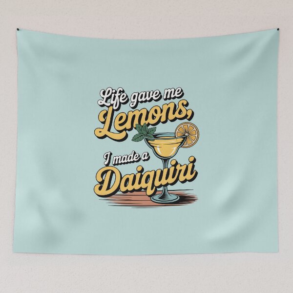 Item preview, Life Gave Me Lemons, I Made a Daiquiri Funny Summer Quote designed and sold by Jollys-ArtShop.