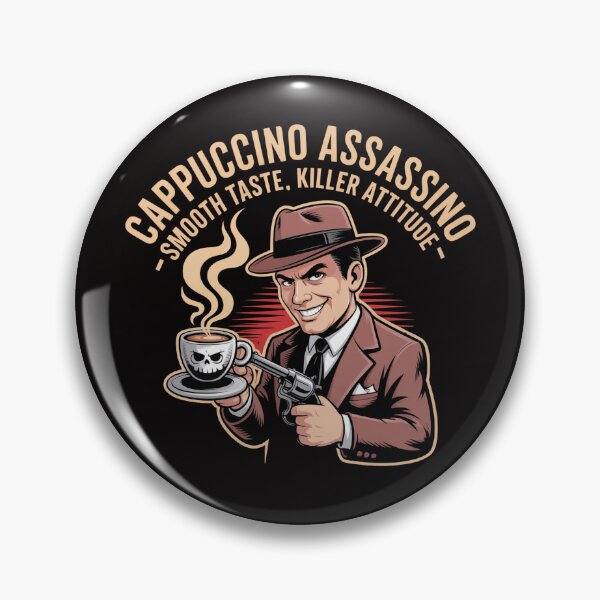 Item preview, Cappuccino Assassino – Funny Mafia Coffee Lover T-Shirt designed and sold by Slavicsoul.