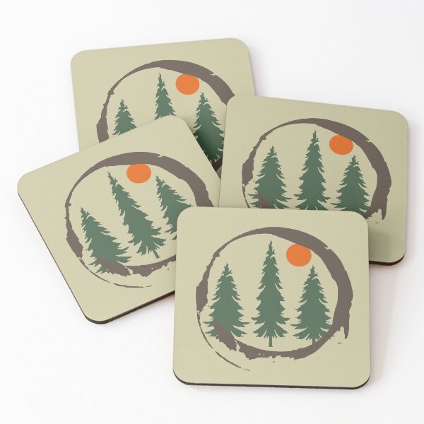 Item preview, Minimalist pine trees forest silhouette minimal landscape art designed and sold by Alexaltay.