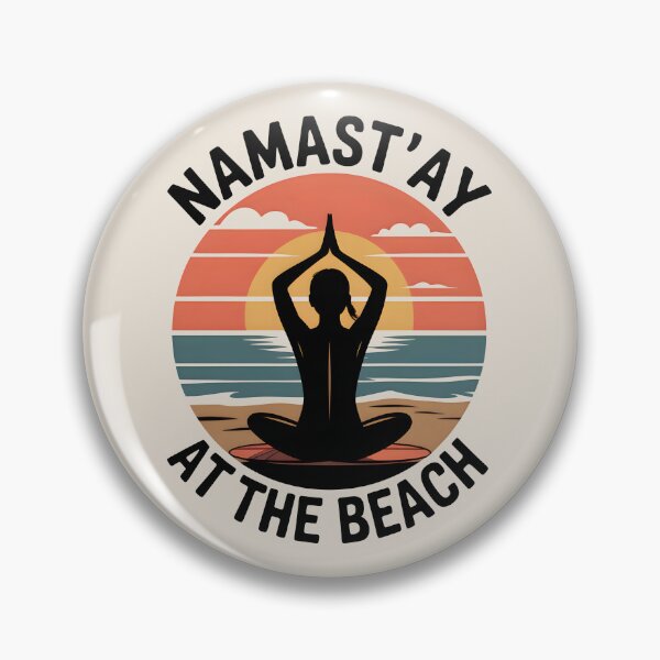 Item preview, Namast’ay at the Beach Funny Relaxing Summer Quote designed and sold by Jollys-ArtShop.