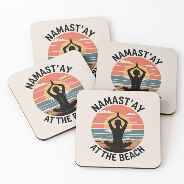 Item preview, Namast’ay at the Beach Funny Relaxing Summer Quote designed and sold by Jollys-ArtShop.