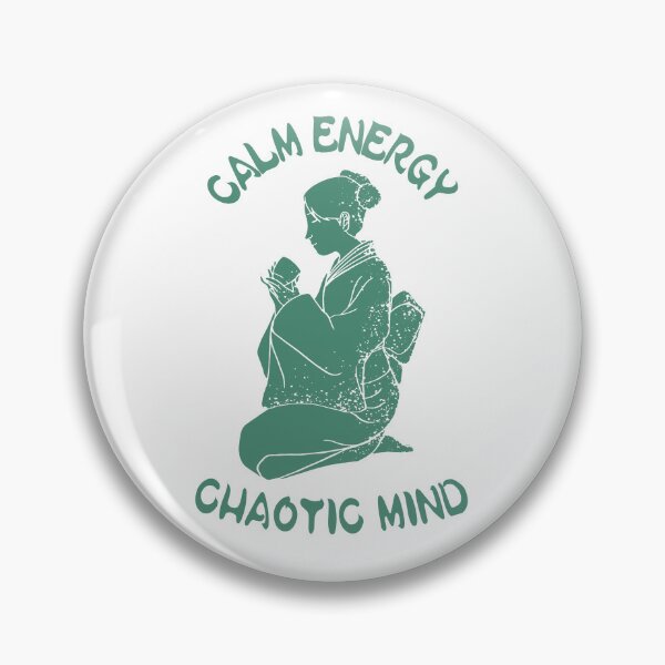 Item preview, Calm Energy, Chaotic Mind – Matcha Aesthetic T-Shirt designed and sold by LowEffortLab5.
