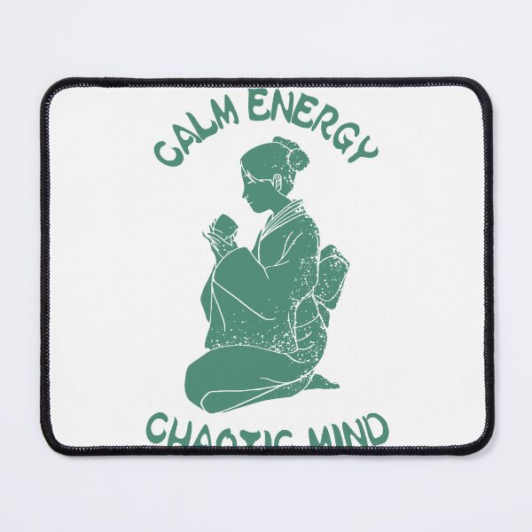 Item preview, Calm Energy, Chaotic Mind – Matcha Aesthetic T-Shirt designed and sold by LowEffortLab5.