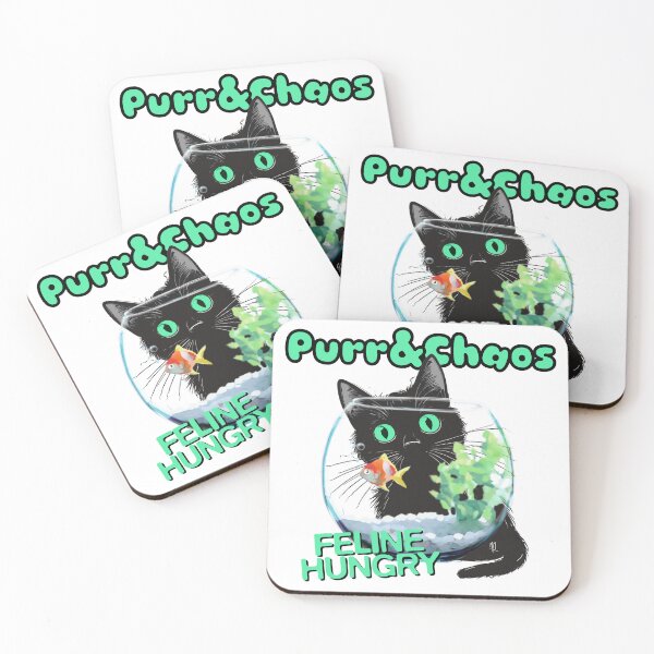 Item preview, Purr & Chaos - feline hungry designed and sold by maggiehuth.