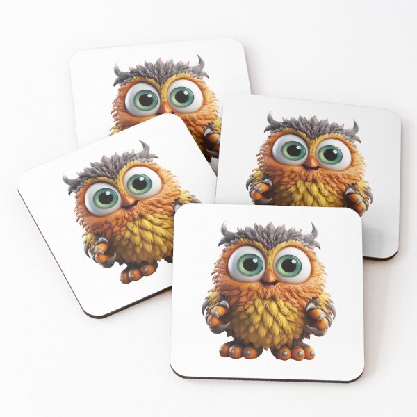 Item preview, Monster owl emoji  designed and sold by MiraCleAI.