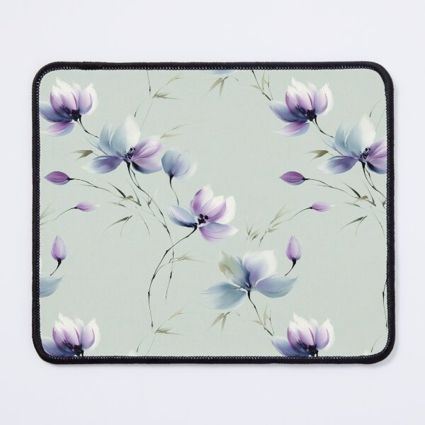 Item preview, Petal Drift – Soft Florals in Lavender and Ice Blue designed and sold by Moisky Patterns.