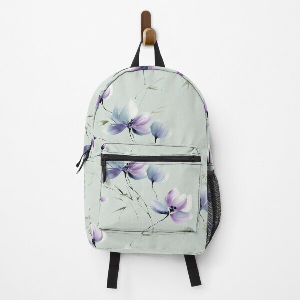 Item preview, Petal Drift – Soft Florals in Lavender and Ice Blue designed and sold by Moisky Patterns.