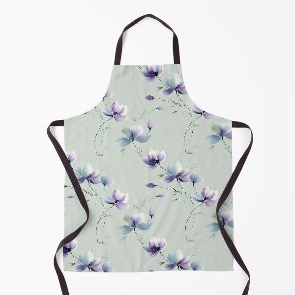 Item preview, Petal Drift – Soft Florals in Lavender and Ice Blue designed and sold by Moisky Patterns.