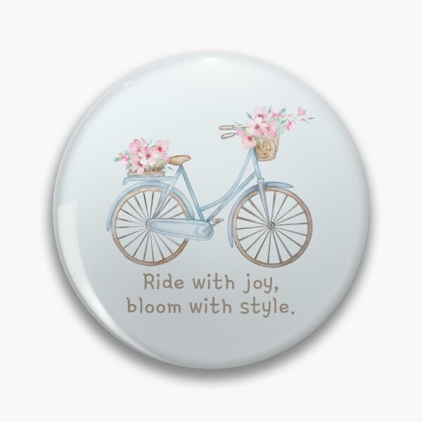 Item preview, Charming blue Bike with Floral Accents | Ride With Joy, Bloom With Style : A Whimsical Design for Nature Lovers designed and sold by BMLprint ⭐⭐⭐⭐⭐.