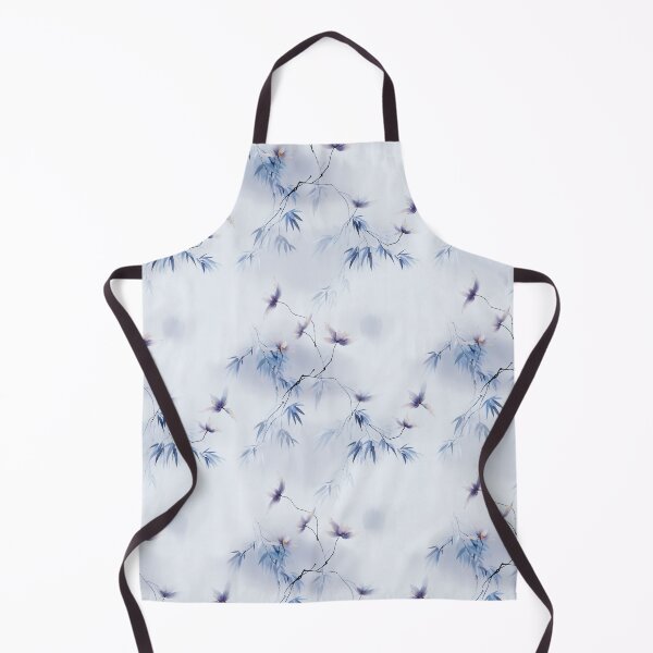 Item preview, Whispers of Blue Bamboo – Ethereal Floral Flow designed and sold by Moisky Patterns.