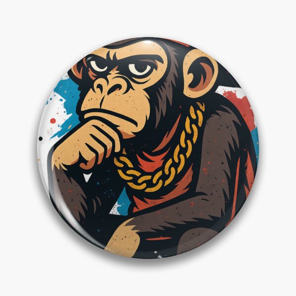 Item preview, Monkey Thinker – Street Style Hip-Hop Philosopher designed and sold by VIBE CRAFT STUDIO.