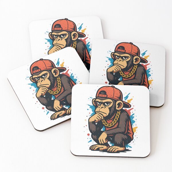 Item preview, Monkey Thinker – Street Style Hip-Hop Philosopher designed and sold by VIBE CRAFT STUDIO.