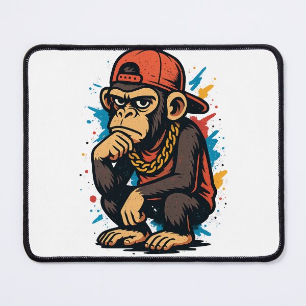 Item preview, Monkey Thinker – Street Style Hip-Hop Philosopher designed and sold by VIBE CRAFT STUDIO.