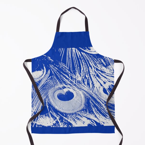 Item preview, Peacock tail illustration in blue tones designed and sold by EchoOfSilence.