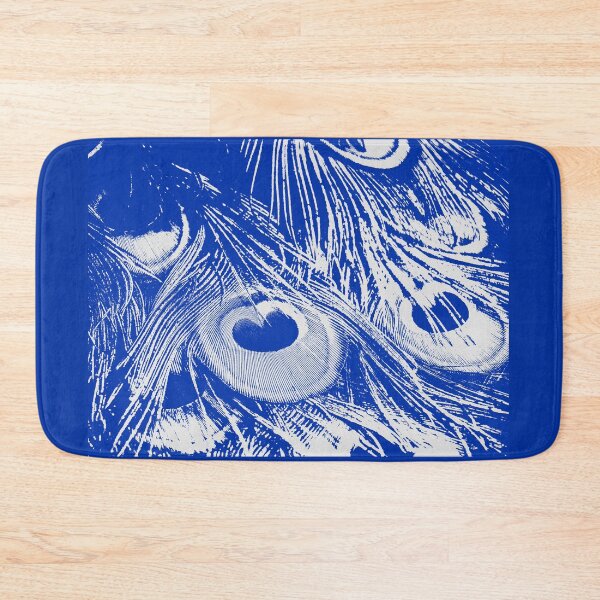 Item preview, Peacock tail illustration in blue tones designed and sold by EchoOfSilence.