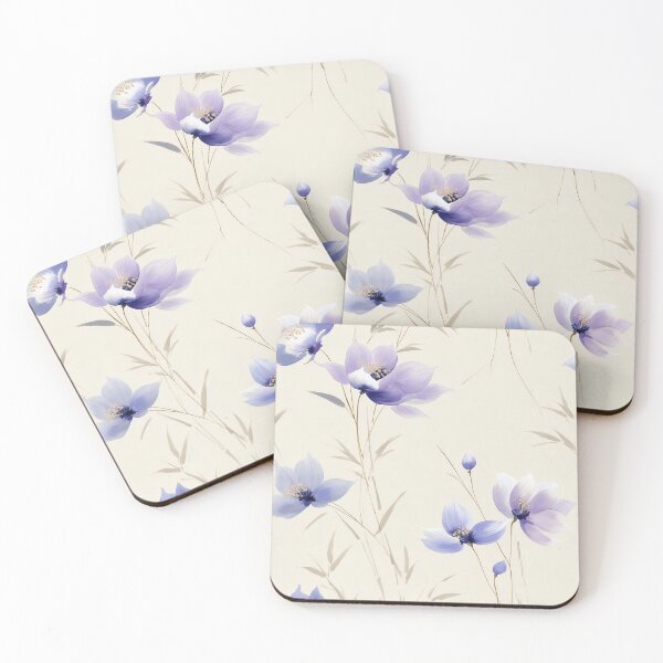 Item preview, Whispering Lilacs – Soft Blue Florals in Gentle Bloom designed and sold by Moisky Patterns.